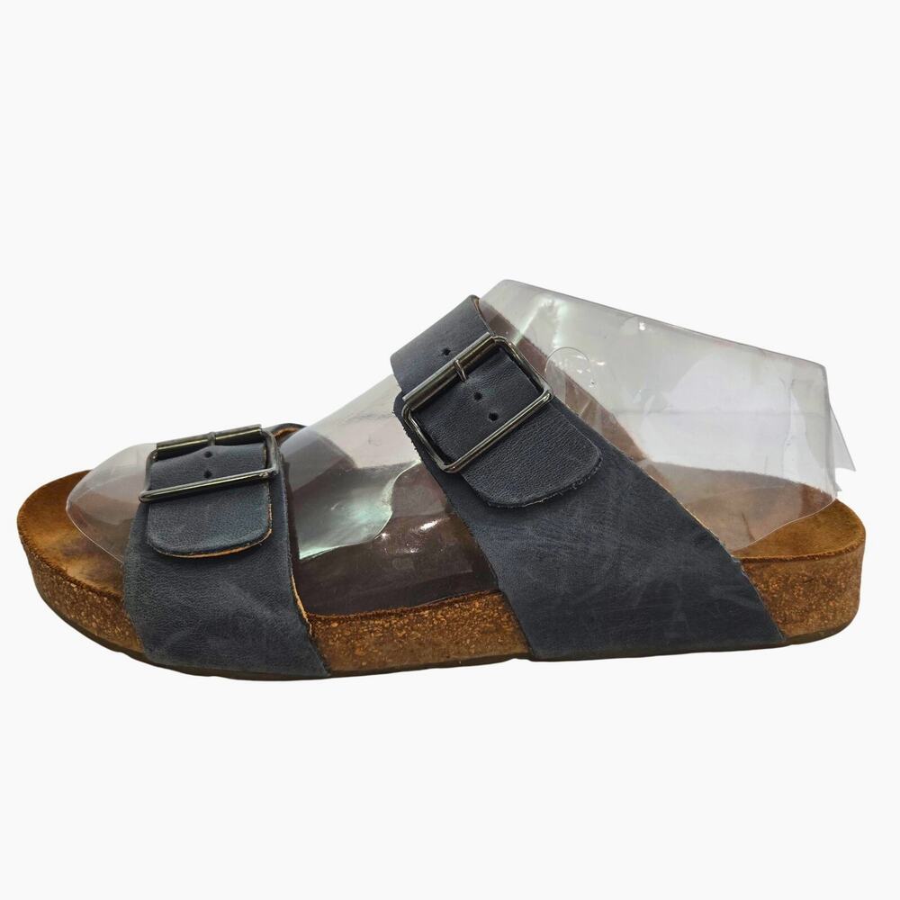 Haflinger Bio Andrea Sandals Gray Organic Leather Size 39 Size 8.5 #967